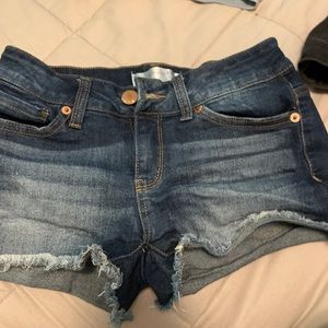 Blue jean shorts